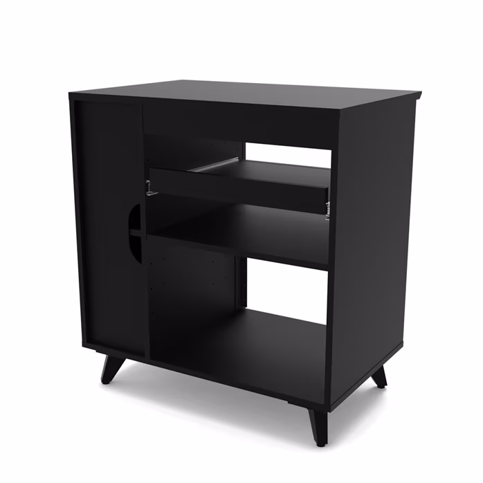 Glorious Modular Side Rack Black - Stúdió bútor