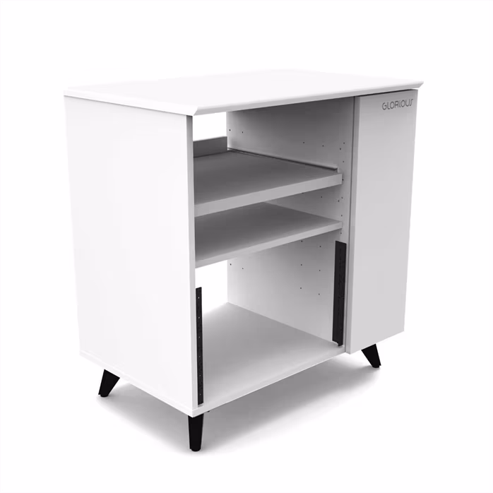 Glorious Modular Side Rack White - Stúdió bútor