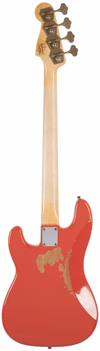 Fender Custom Shop Pino Palladino Signature Precision Bass Fiesta Red over Desert Sand - Elektromos basszusgitár