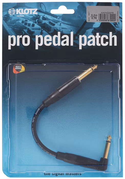 Klotz KIK Pedal Patcher 0,2 m PR - Összekötő kábel