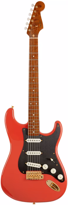 Fender Custom Shop American Custom Stratocaster NOS MN Aged Fiesta Red - Elektromos gitár