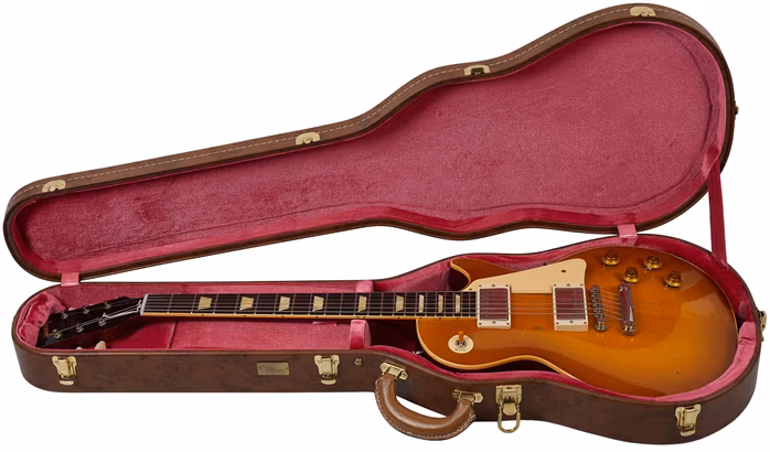 Gibson Custom 1958 Les Paul Standard Reissue Light Aged Lemon Burst (kicsomagolt) - Elektromos gitár