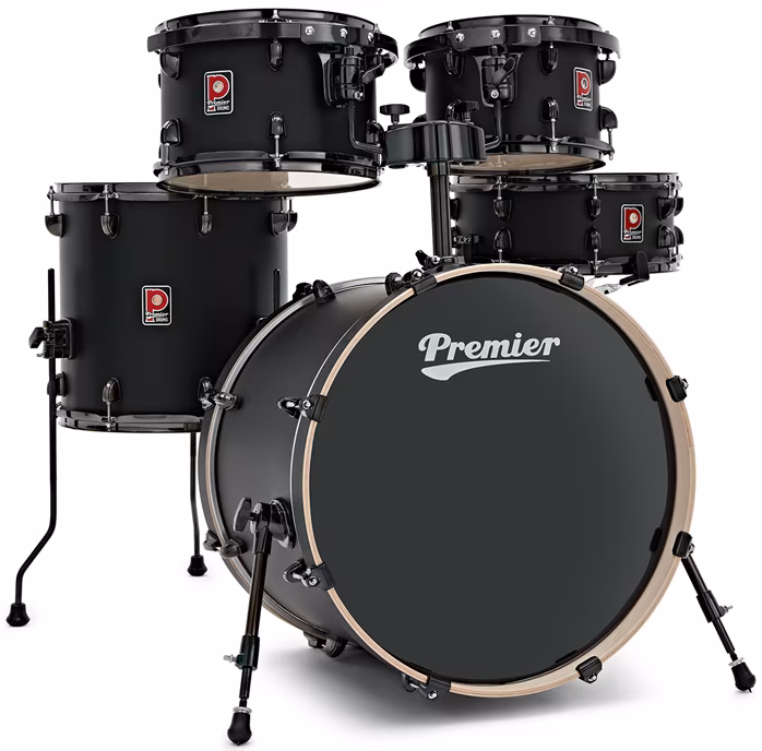 Premier Artist 20" 5pc Fusion Shell Pack Matte Black - Dobszett