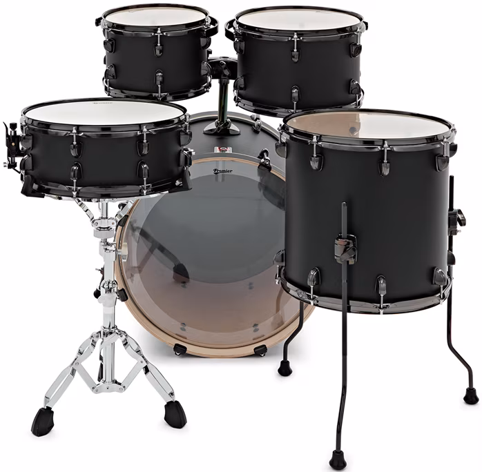 Premier Artist 20" 5pc Fusion Shell Pack Matte Black - Dobszett