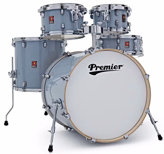 Premier Artist 22" 5pc Modern Rock Shell Pack  Steel Grey - Dobszett