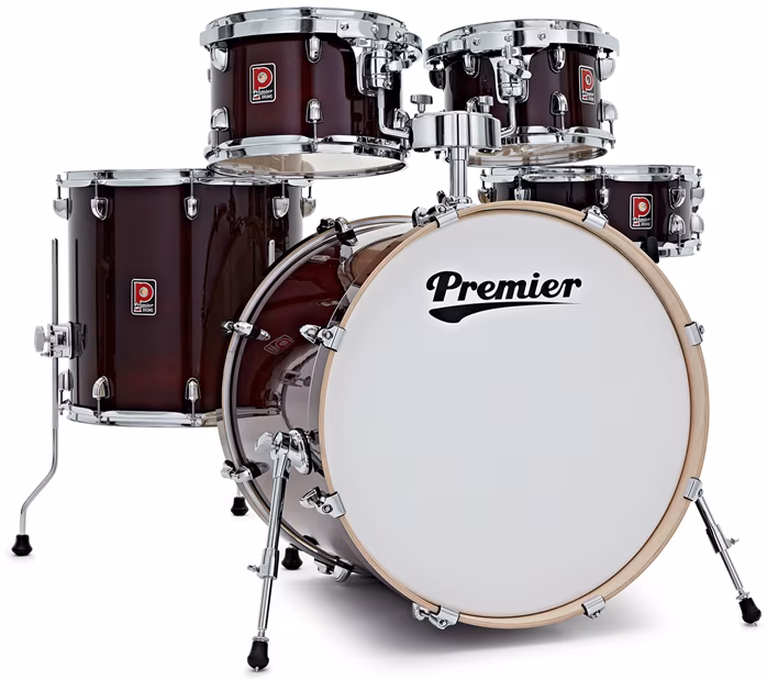 Premier Artist 22" 5pc Modern Rock Shell Pack  Cherry Red - Dobszett