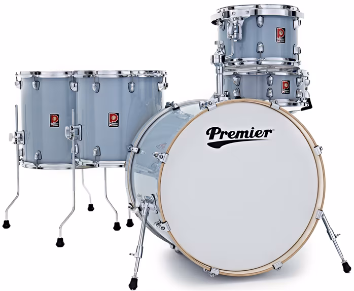 Premier Artist 22" 5pc Heavy Rock Shell Pack  Steel Grey - Dobszett