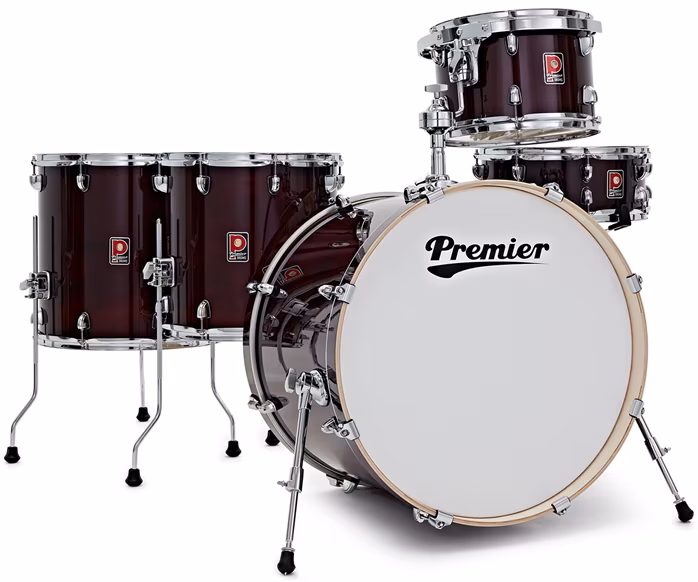 Premier Artist 22" 5pc Heavy Rock Shell Pack  Cherry Red - Dobszett
