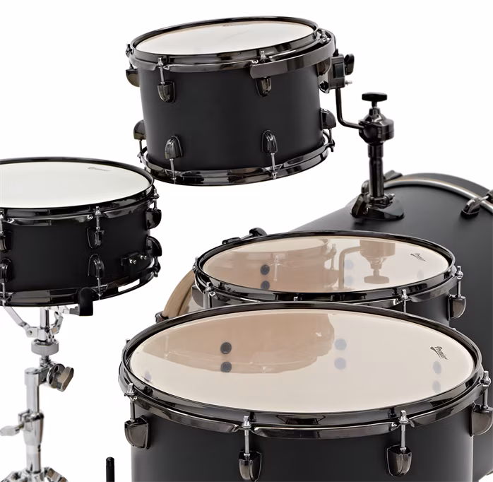 Premier Artist 22" 5pc Heavy Rock Shell Pack  Matte Black - Dobszett