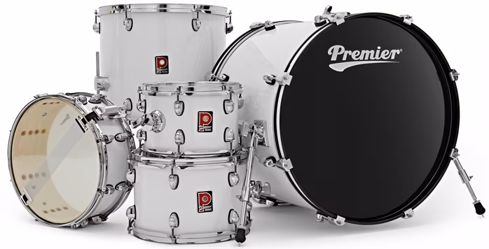 Premier Revolution 22" 5pc Drum Kit White - Dobszett