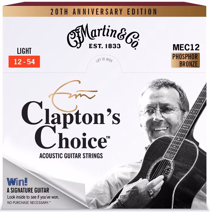 Martin Eric Clapton 20th Anniversary Strings Light - Fém húrok akusztikus gitárra
