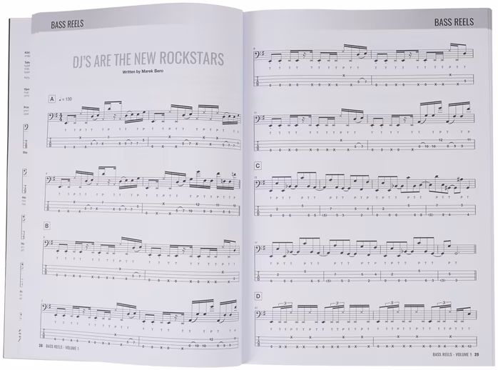 MS Bass Reels - Epické basové skladby pro éru sociálních médií - Basszusgitár kotta