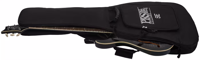 PRS SE Custom 24 Semi-Hollow Piezo Charcoal Burst 2026 - Szemiakusztikus gitár