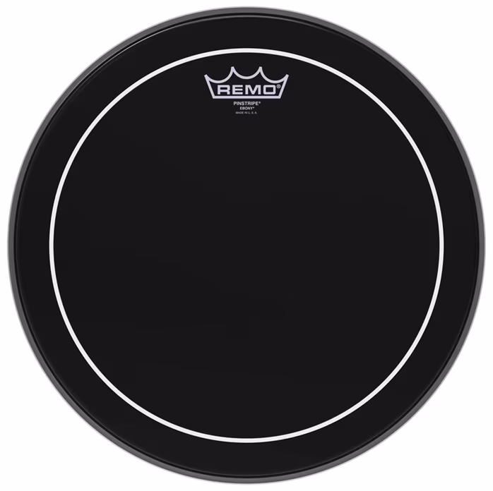 Remo 14" PinStripe Ebony - Függőtam dobbőr