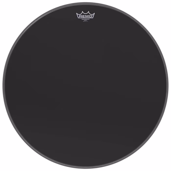 Remo 22" Ambassador Ebony - Nagydob bőr