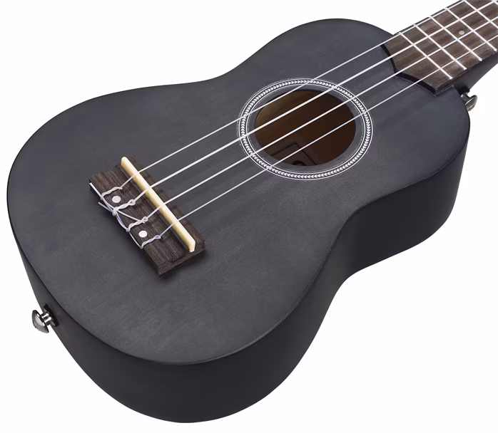 Cascha HH 3960 Soprano Ukulele Black Set - Akusztikus ukulele
