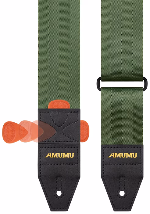 Amumu DURALINK Army Green - Gitár hevederek