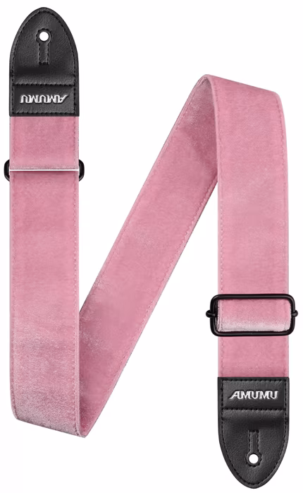 Amumu Velvet Blush Pink - Gitár hevederek