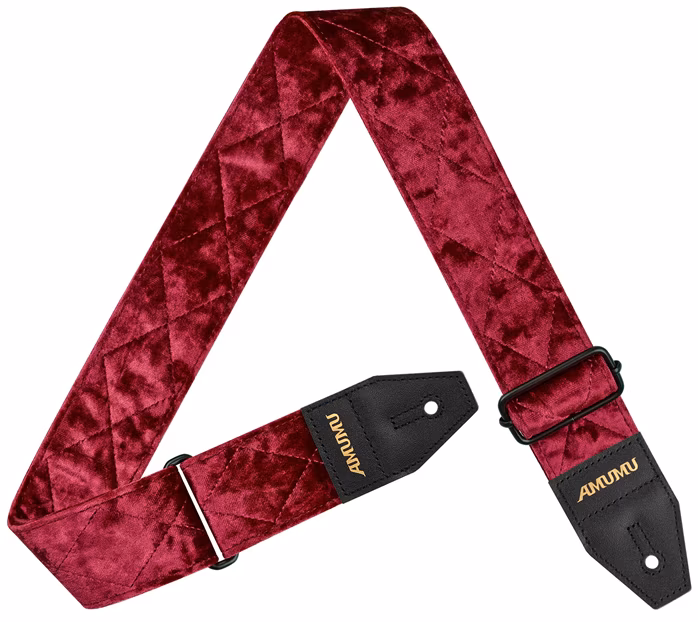 Amumu Velvet Deluxe Burgundy - Gitár hevederek