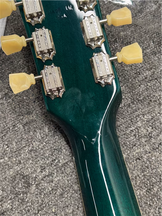 Gibson SG Standard 61 Stop Bar Translucent Teal (sérült) - Elektromos gitár