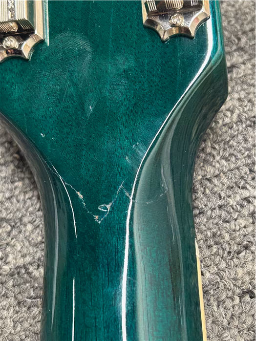 Gibson SG Standard 61 Stop Bar Translucent Teal (sérült) - Elektromos gitár