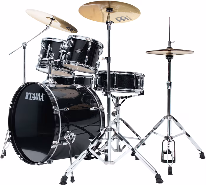 Tama Stagestar Fusion set Black Night Sparkle - Dobszett cintányérokkal