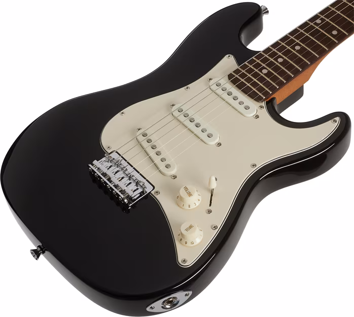 Blond STR-2 Mini DLX Black - Elektromos gitár gyerekeknek