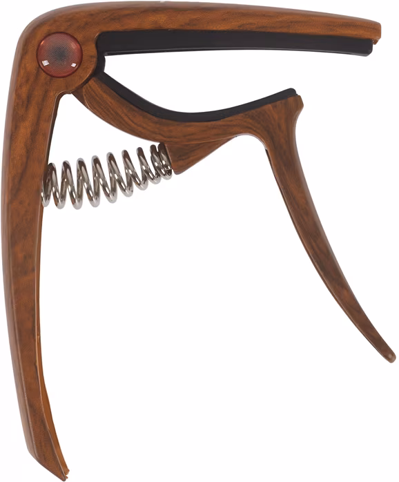 Guitto GGC-03 Metal Capo Wood - Kapodaszter