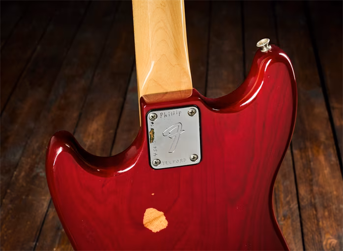 Fender 1980 Musicmaster Bass WR Ash Body - Elektromos basszusgitár