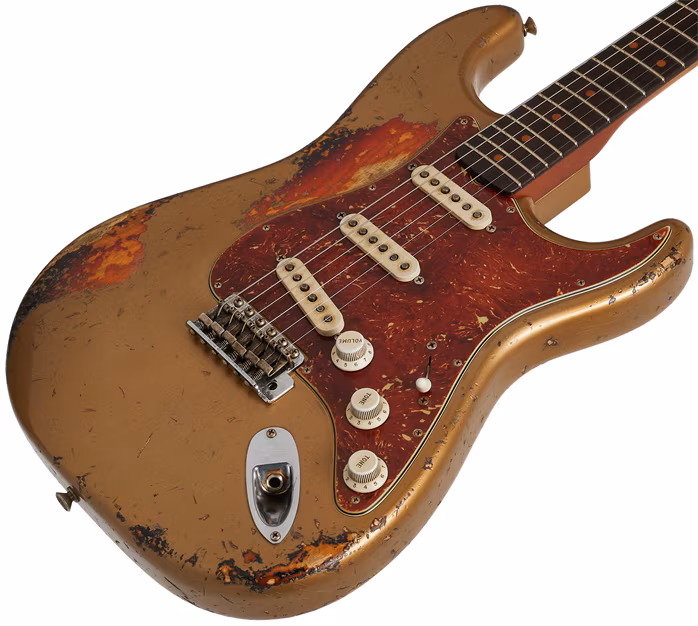 Fender Custom Shop 62 Stratocaster Masterbuilt Levi Perry Heavy Relic - Elektromos gitár