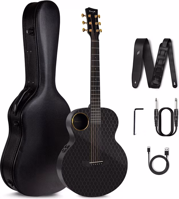 Enya Music X4 Pro Mini AcousticPlus Black - Elektroakusztikus gitár