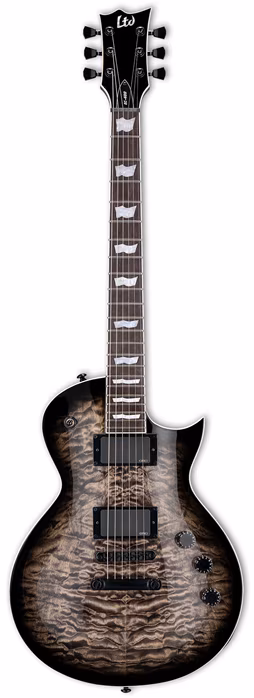 ESP LTD EC-400 QM See Thru Black Sunburst - Elektromos gitár
