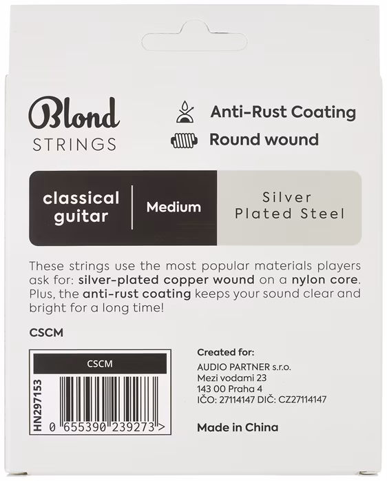 Blond CSCM - Nylon húrok klasszikus gitárra