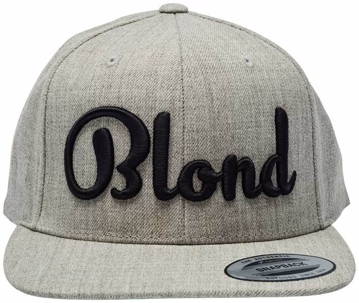 Blond Classic Snapback Grey & Black - Siltes sapka