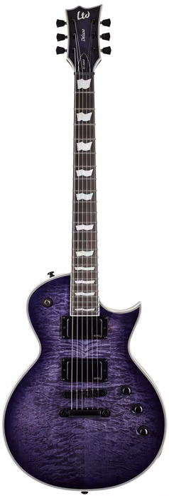 ESP LTD EC-1000 QM See Thru Purple Sunburst - Elektromos gitár