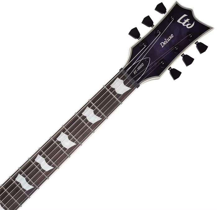 ESP LTD EC-1000 QM See Thru Purple Sunburst - Elektromos gitár