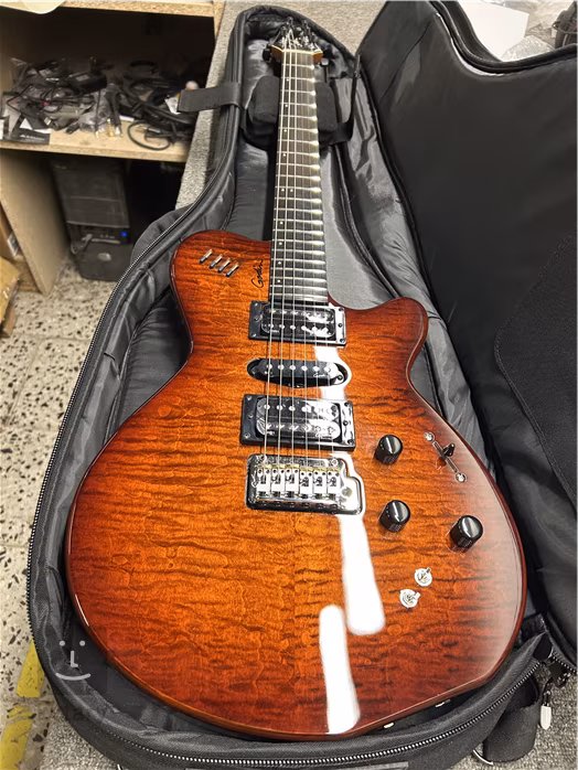Godin xtSA Light Burst Flame (használt) - Elektromos hibrid midi gitár