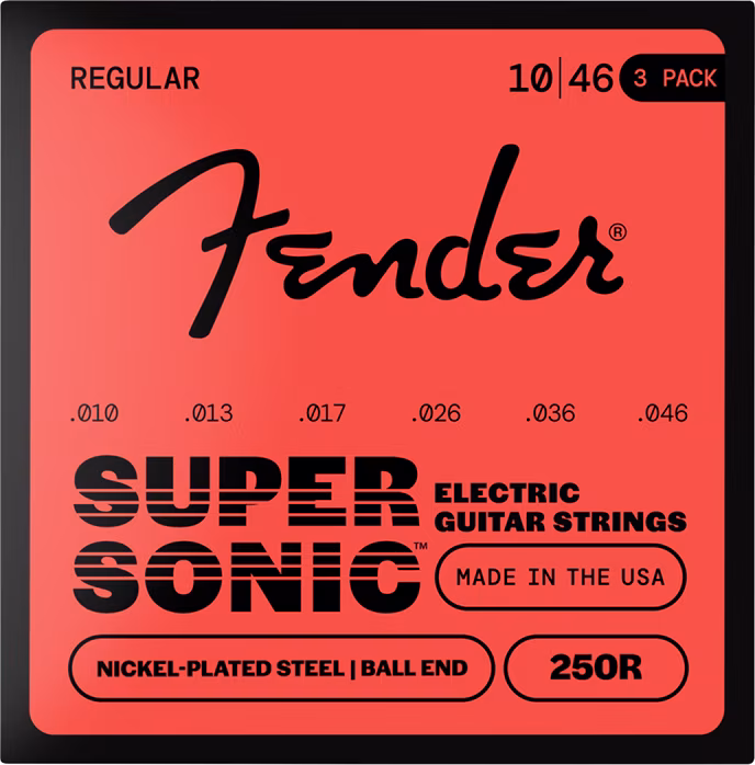 Fender SuperSonic 250R 3-Pack - Húrok elektromos gitárra