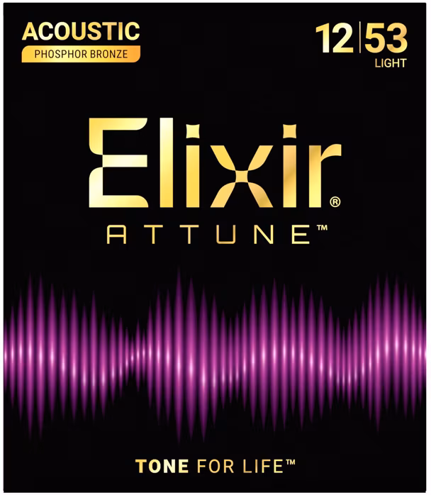 Elixir ATTUNE Phosphore Bronze Light - Fém húrok akusztikus gitárra