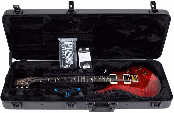 PRS Custom 24 10 Top Fire Smokeburst - Elektromos gitár