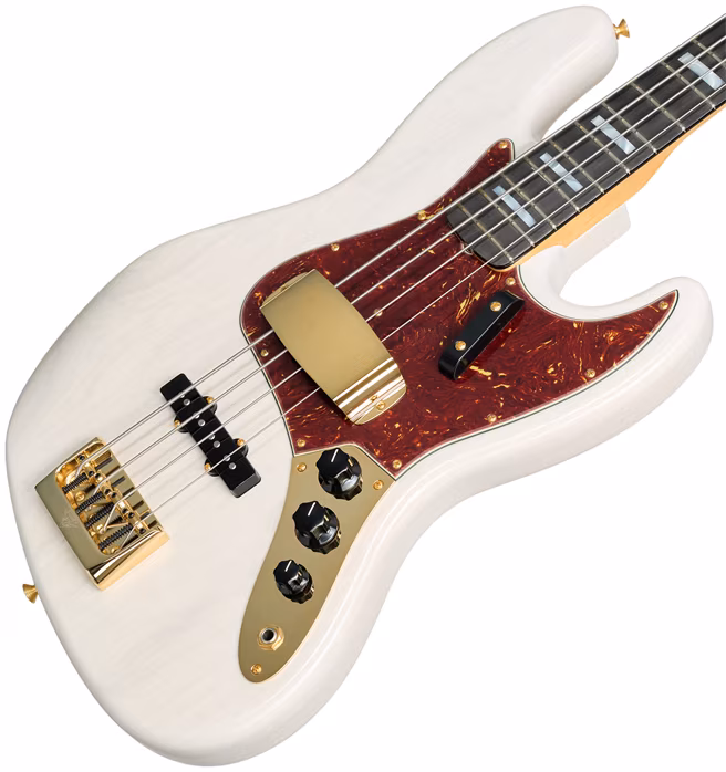 Fender Custom Shop American Custom Jazz Bass EBY NOS White Blonde - Elektromos basszusgitár