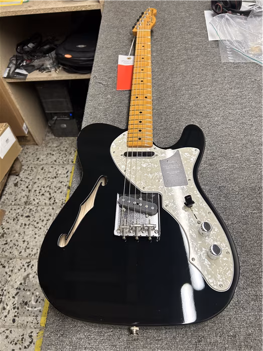 Fender Vintera II 60s Telecaster Thinline MN BK (használt) - Elektromos gitár