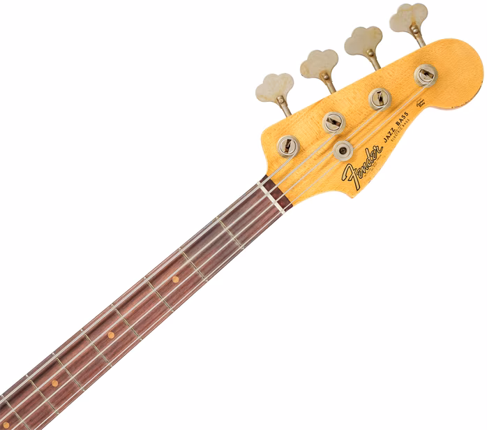 Fender Custom Shop 61 Jazz Bass Heavy Relic 3-Color Sunburst - Elektromos basszusgitár