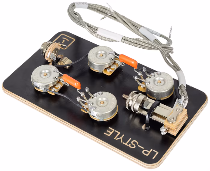 Tube Amp Doctor Pre-wired Harness LP-Style Guitar Longshaft - Elektronikai készlet