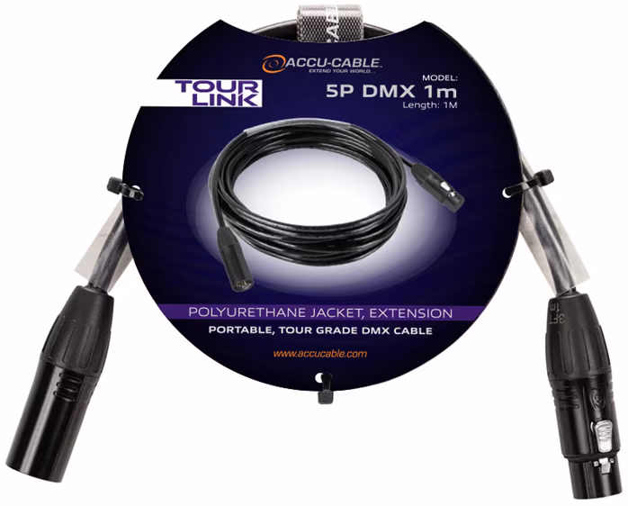 Accu cable Tour Link 5P DMX 1m - DMX kábel