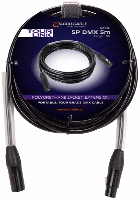 Accu cable Tour Link 5P DMX 5m - DMX kábel