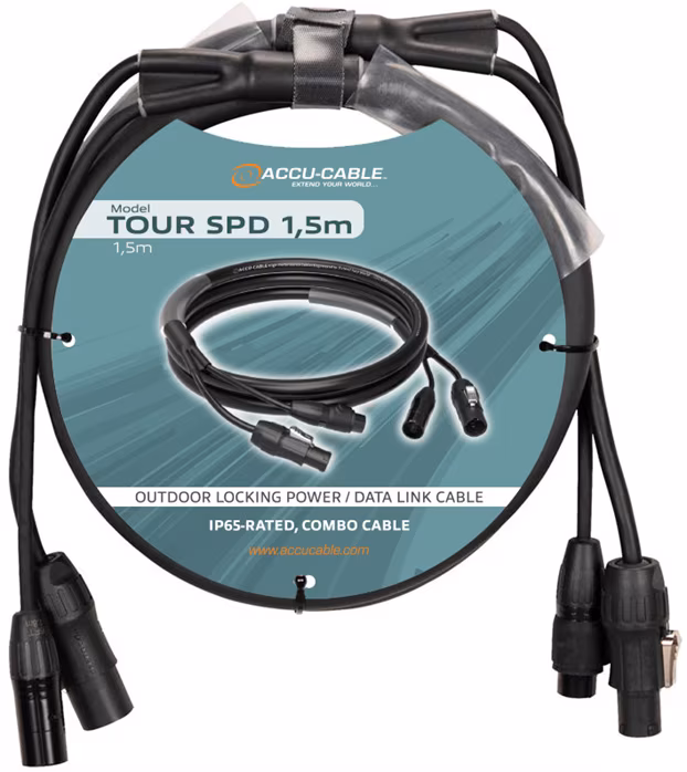 Accu cable Tour SPD 1,5m - DMX kábel