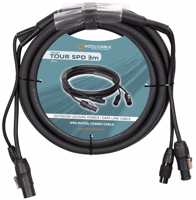 Accu cable Tour SPD 3m - DMX kábel