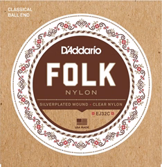 D'Addario EJ32C Ball End - Struny nylonowe do gitary klasycznej