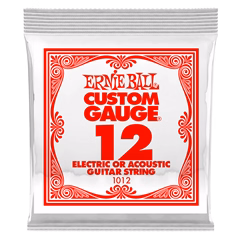 Ernie Ball 1022 Plain Steel Single .012 - Struna do gitary elektrycznej/akustycznej